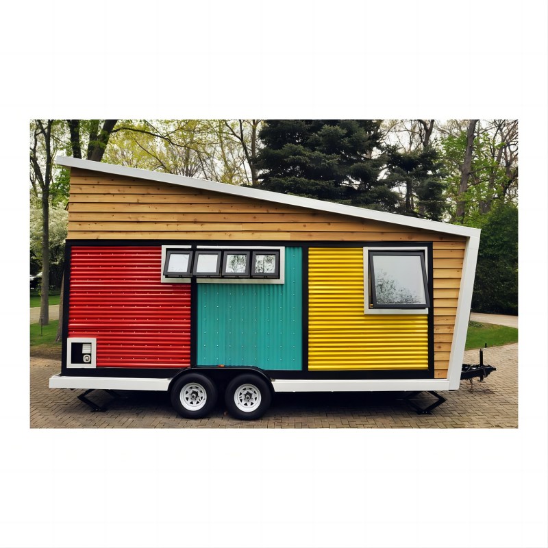 Prefabrykowane mini modułowe obudowy z kółkami